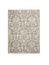 2' X 4' Gray Damask Power Loom Area Rug